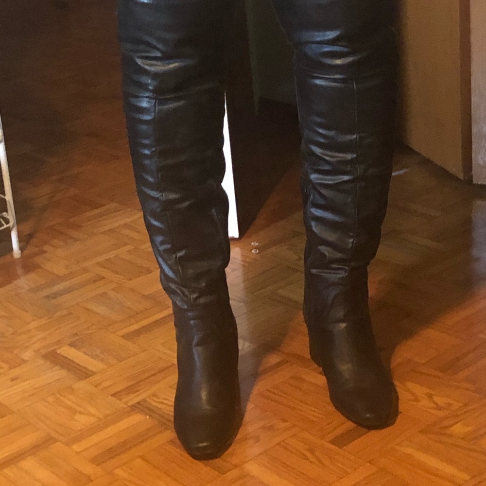 Leather heels